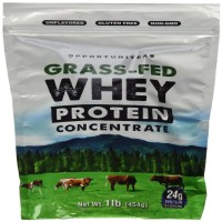 Grass Fed Whey Protein Powder Concentrate | Unflavored + Undenatured + Non GMO + Gluten