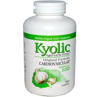 Wakunaga - Kyolic, Aged Garlic Extract, Cardiovascular, Formula 100, 300 Capsules