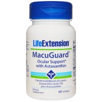 Life Extension, MacuGuard, Ocular Support, with Antaxanthin, 60 Softgels