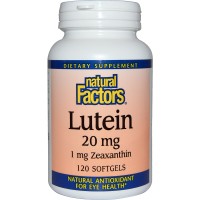 Natural Factors, Lutein, 20 mg, 120 Softgels