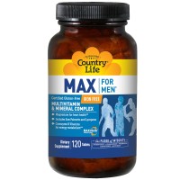 Country Life, Max for Men, Multivitamin & Mineral Complex, Iron-Free, 120 Tablets